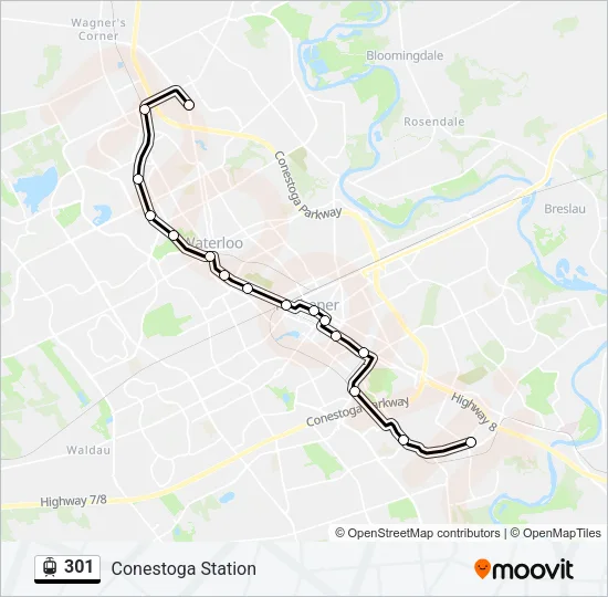 301 Streetcar Line Map