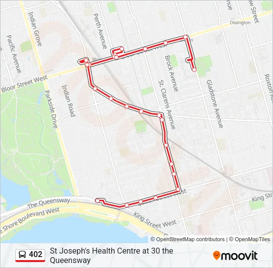 402 Bus Line Map