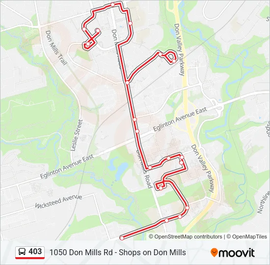 403 Bus Line Map