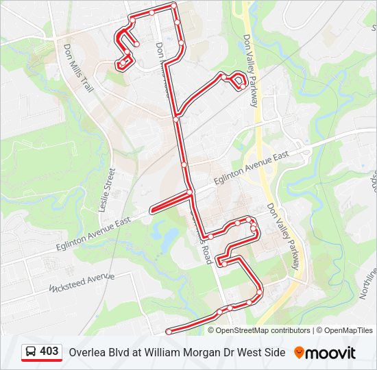 403 Bus Line Map