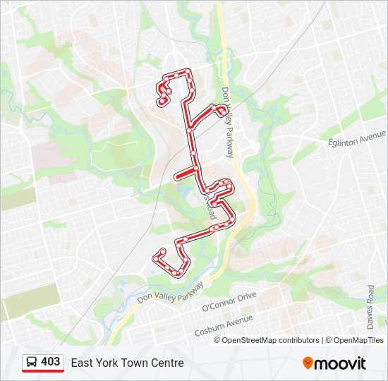 403 Bus Line Map