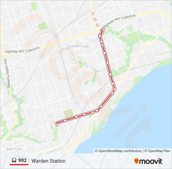 902 Bus Line Map