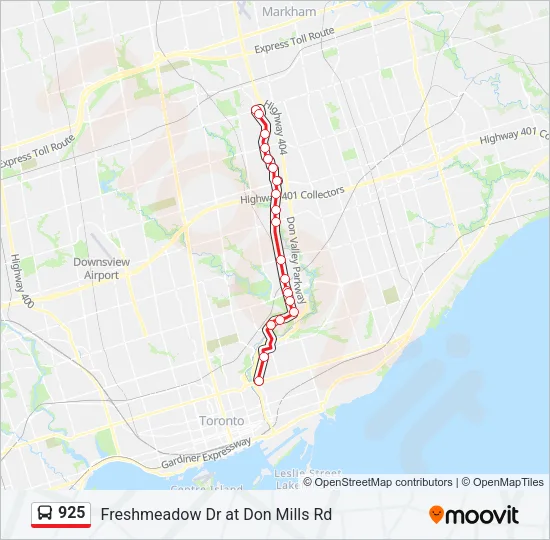 925 Bus Line Map