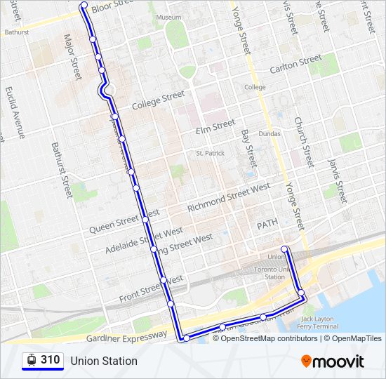 310 Streetcar Line Map