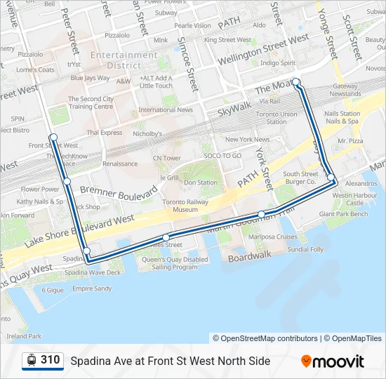 310 Streetcar Line Map