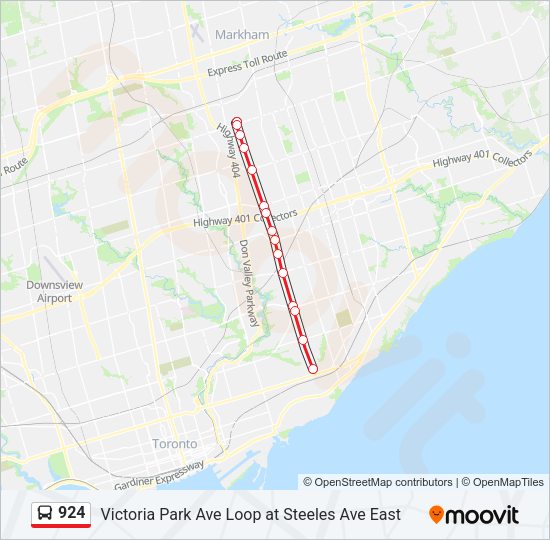 924 Bus Line Map