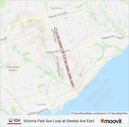 924 Bus Line Map