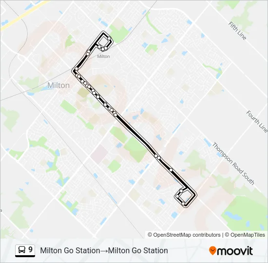 9 Bus Line Map