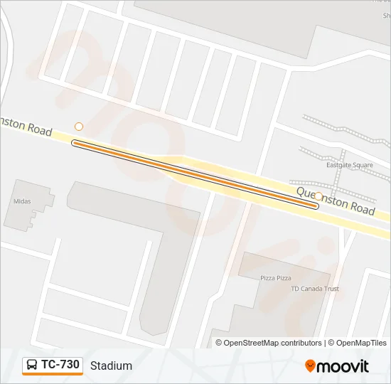 TC-730 Bus Line Map