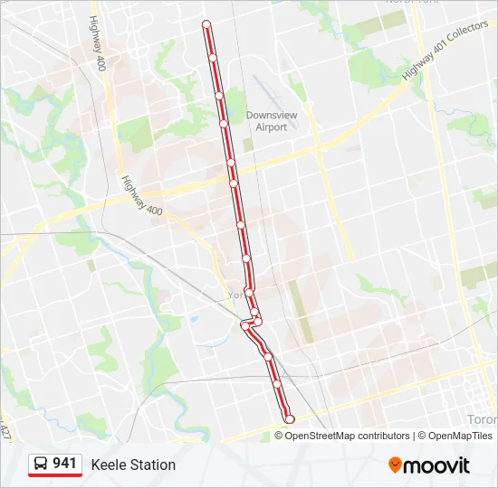 941 Bus Line Map