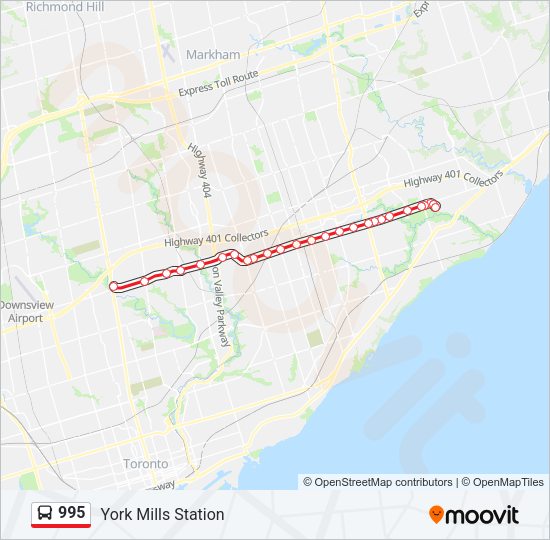 995 Bus Line Map