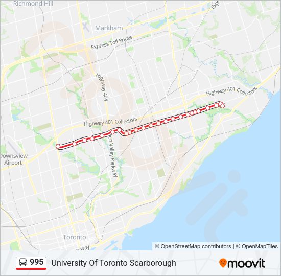 995 Bus Line Map