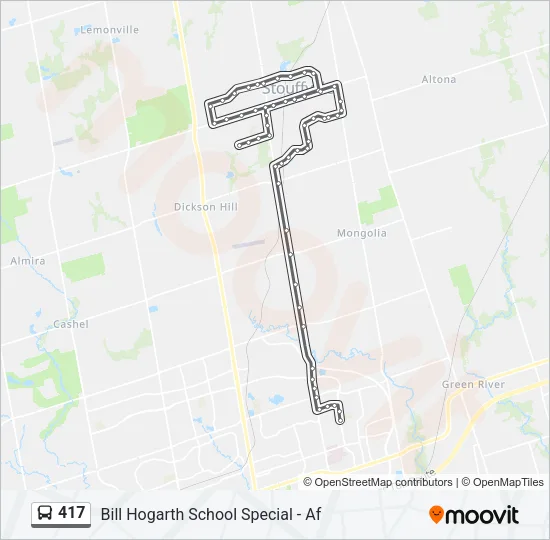 417 Bus Line Map