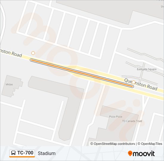 TC-700 Bus Line Map
