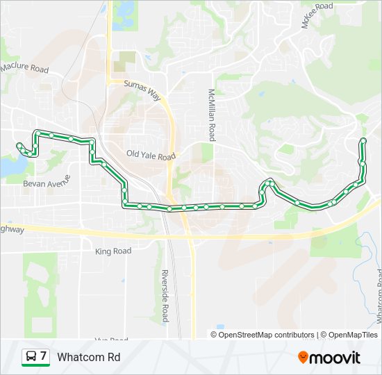 7 Bus Line Map