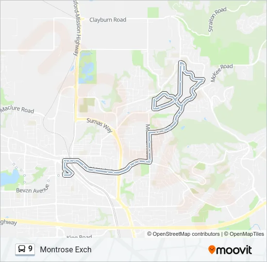 9 Bus Line Map