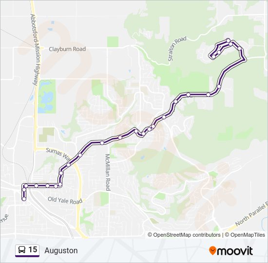 15 Bus Line Map