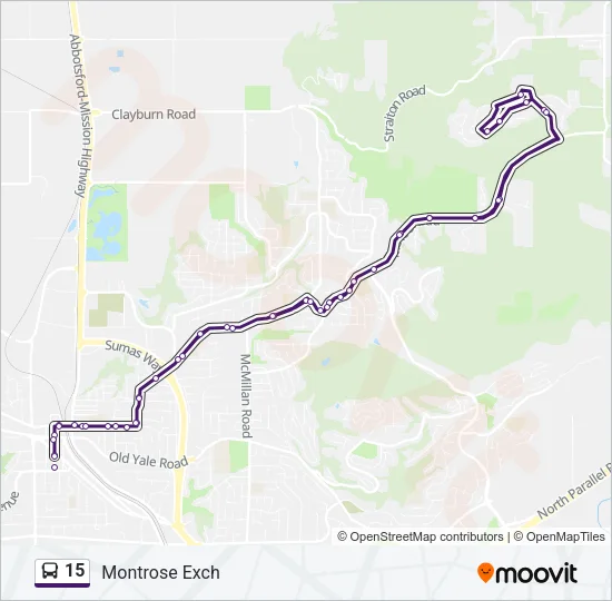 15 Bus Line Map
