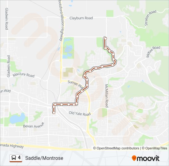 4 Bus Line Map