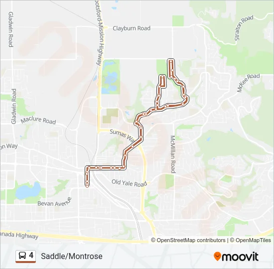 4 Bus Line Map