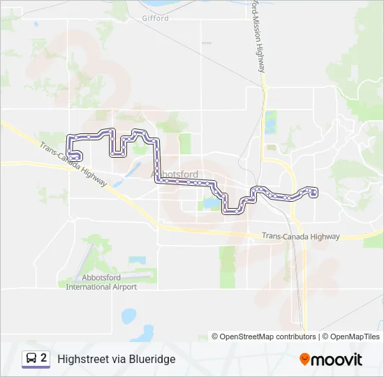 2 Bus Line Map