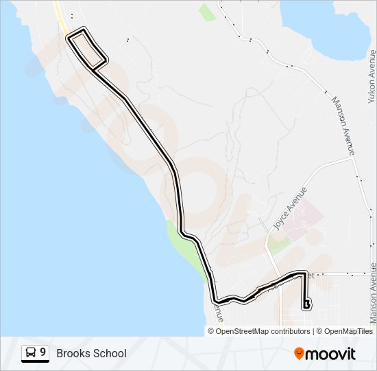 9 Bus Line Map
