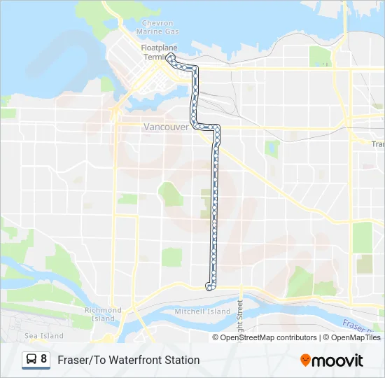 8 Bus Line Map