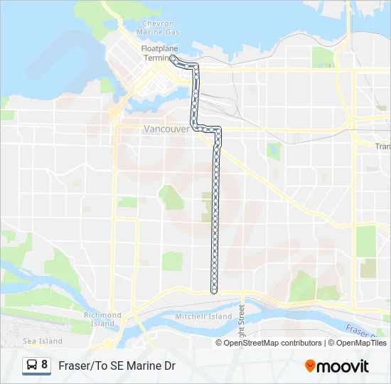 8 Bus Line Map