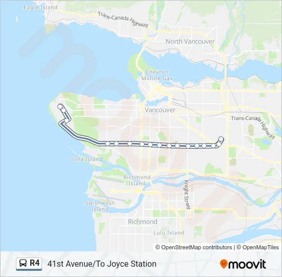R4 Bus Line Map