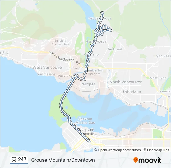 247 Bus Line Map