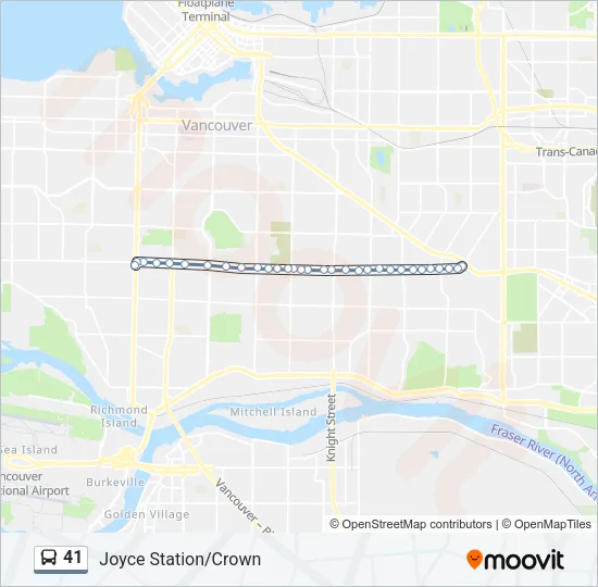 41 Bus Line Map