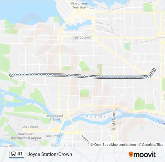 41 Bus Line Map