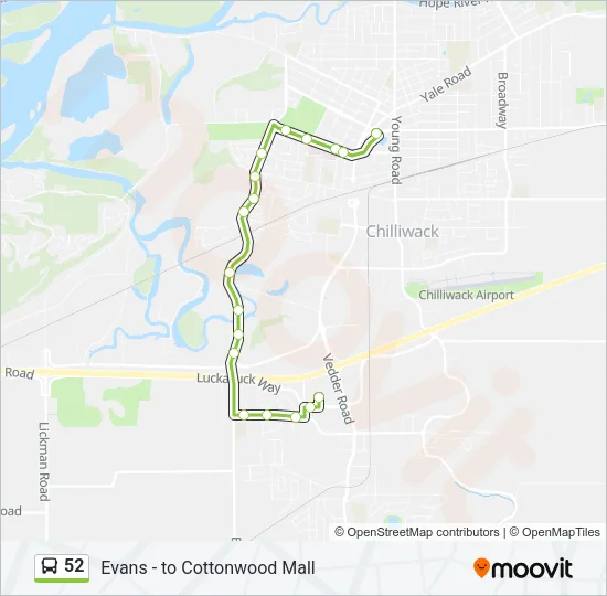 52 Bus Line Map