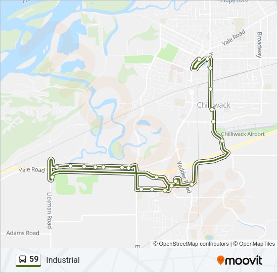 59 Bus Line Map
