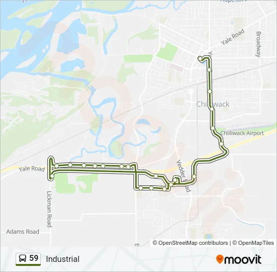 59 Bus Line Map