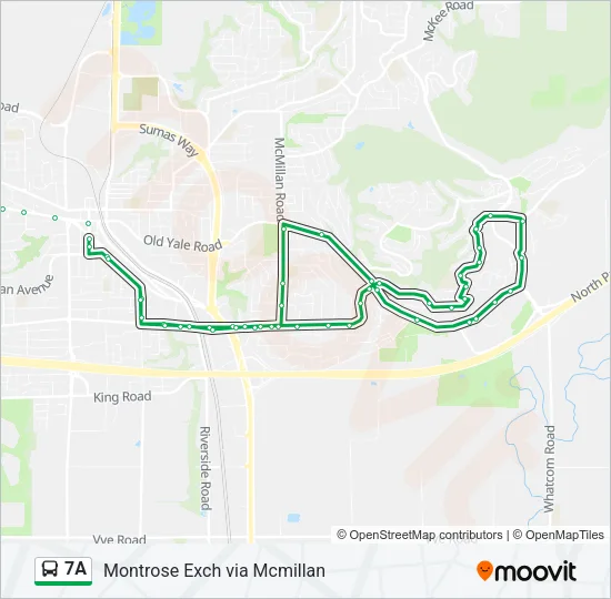7A Bus Line Map