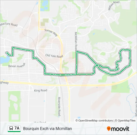 7A Bus Line Map