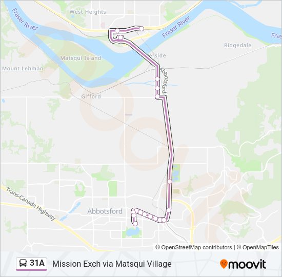 31A Bus Line Map