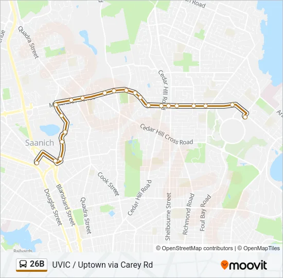 26B Bus Line Map