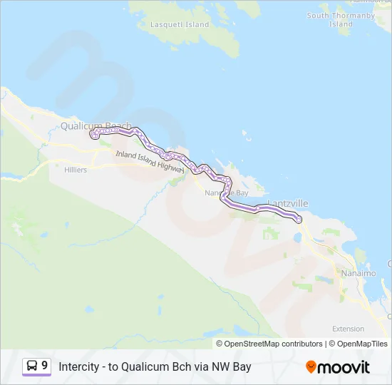 9 Bus Line Map