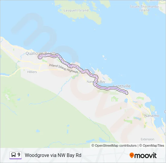 9 Bus Line Map