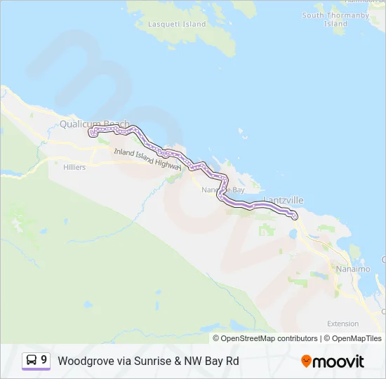 9 Bus Line Map