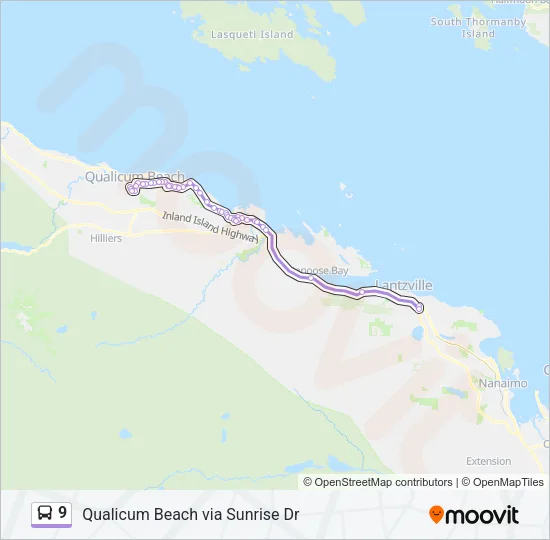 9 Bus Line Map