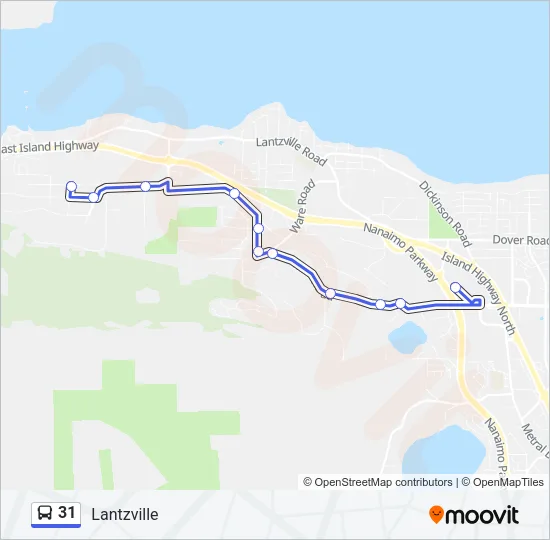31 Bus Line Map
