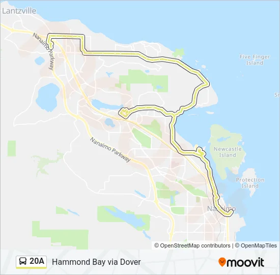 20A Bus Line Map