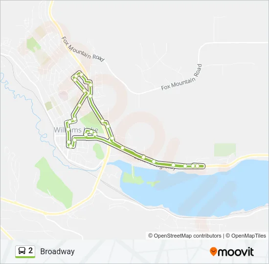 2 Bus Line Map