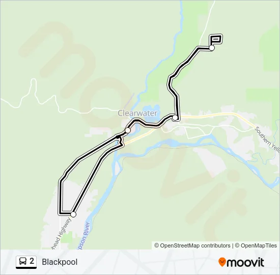 2 Bus Line Map
