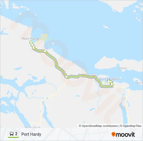 2 Bus Line Map