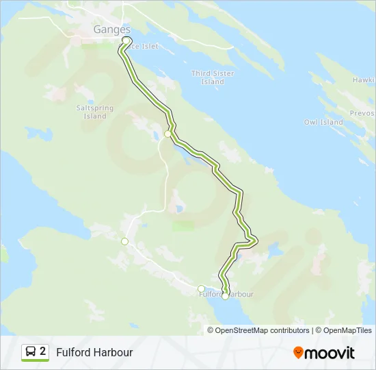 2 Bus Line Map