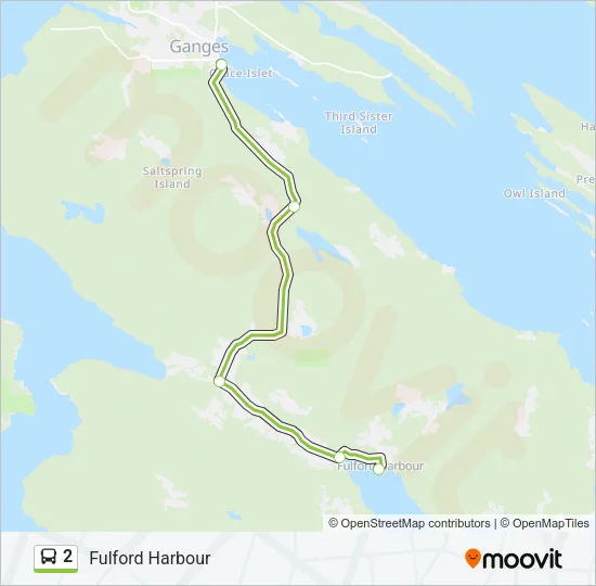 2 Bus Line Map